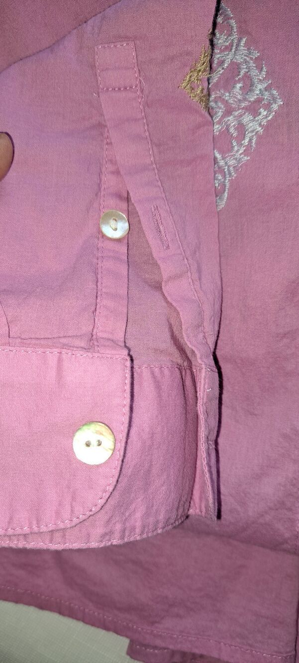 Pink J.Jill Size Small Embroidered Tunic Top - Picture 6 of 7